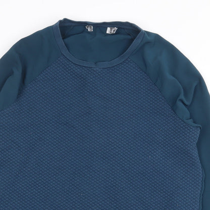 Preworn Womens Green Polyester Pullover Sweatshirt Size S Pullover