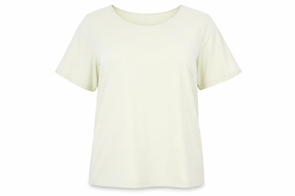 Womens UK Size 20 Preworn Beige Basic T-Shirt