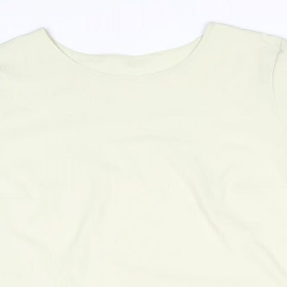 Womens UK Size 20 Preworn Beige Basic T-Shirt