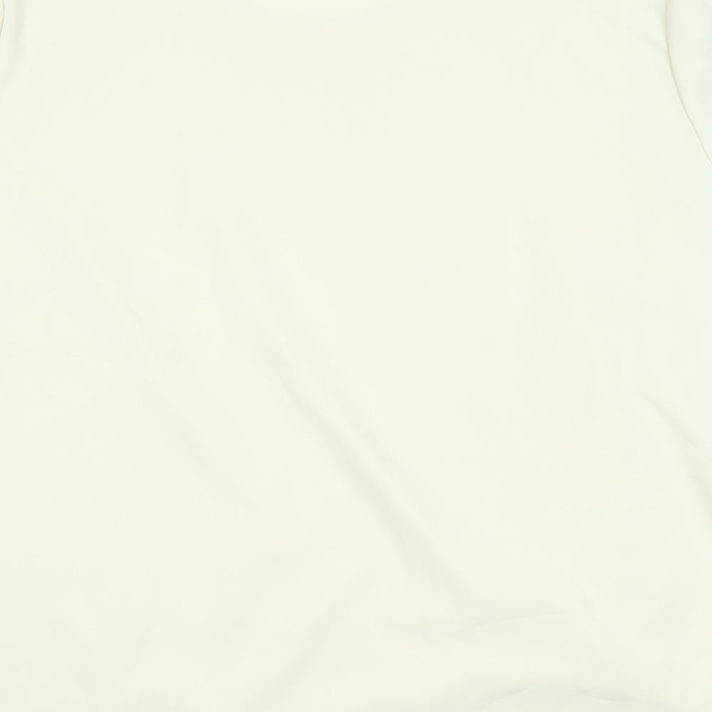 Womens UK Size 20 Preworn Beige Basic T-Shirt