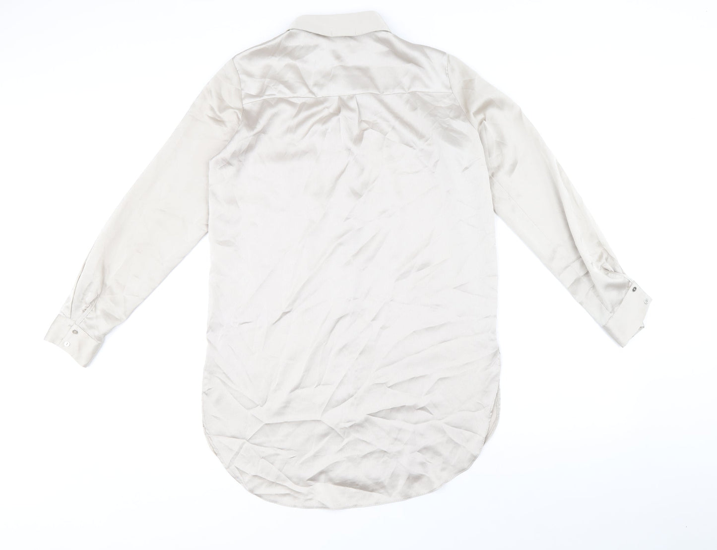Womens UK Size 10 Dorothy Perkins Gold Basic Button-Up
