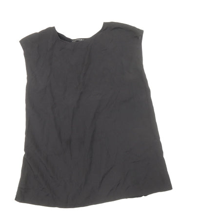 Womens UK Size 12 Atmosphere Black Basic Blouse