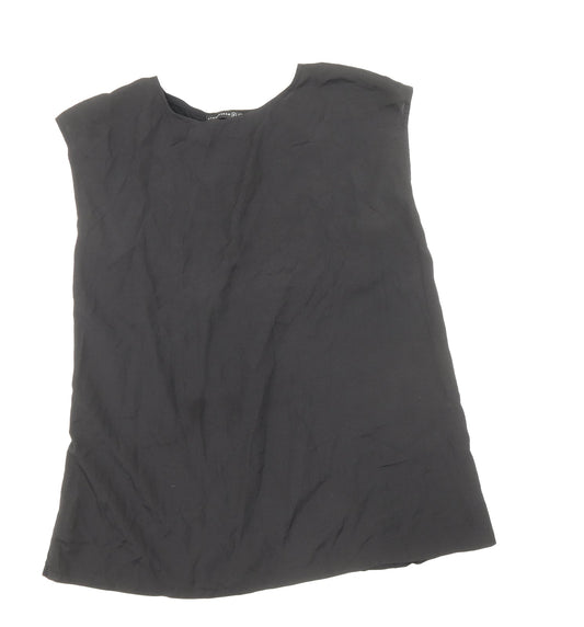 Womens UK Size 12 Atmosphere Black Basic Blouse