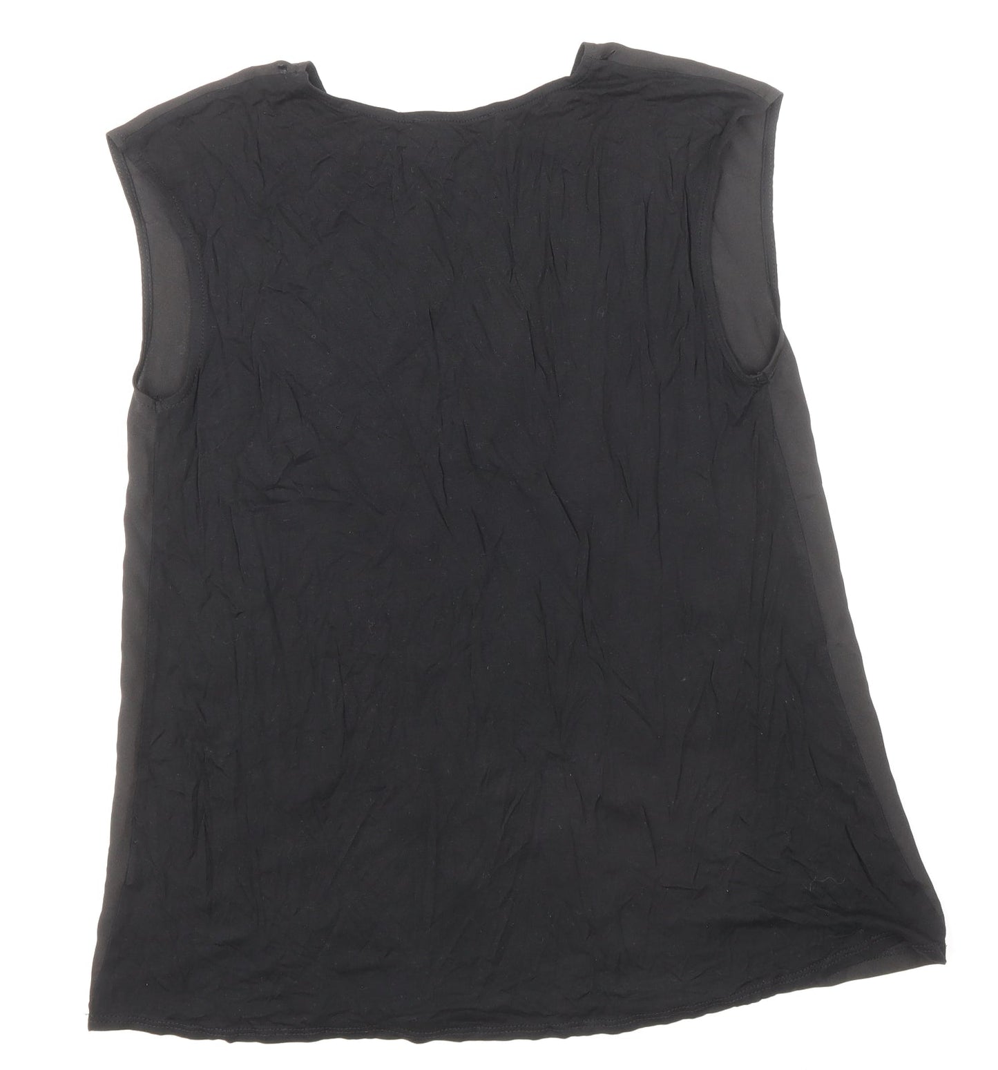 Womens UK Size 12 Atmosphere Black Basic Blouse