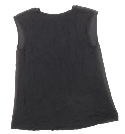Womens UK Size 12 Atmosphere Black Basic Blouse