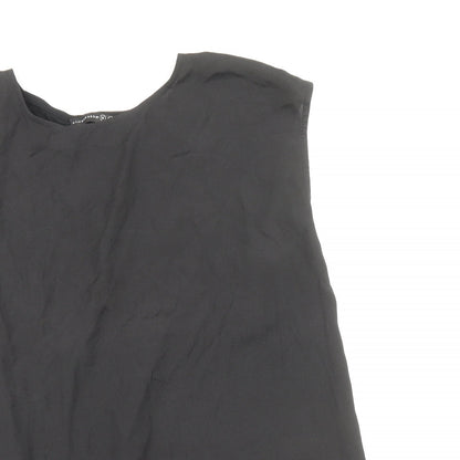Womens UK Size 12 Atmosphere Black Basic Blouse