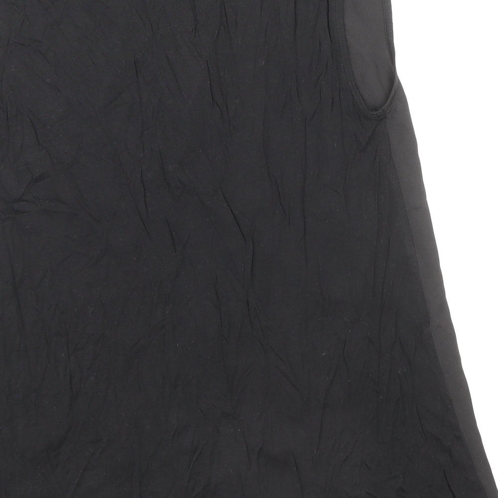 Womens UK Size 12 Atmosphere Black Basic Blouse