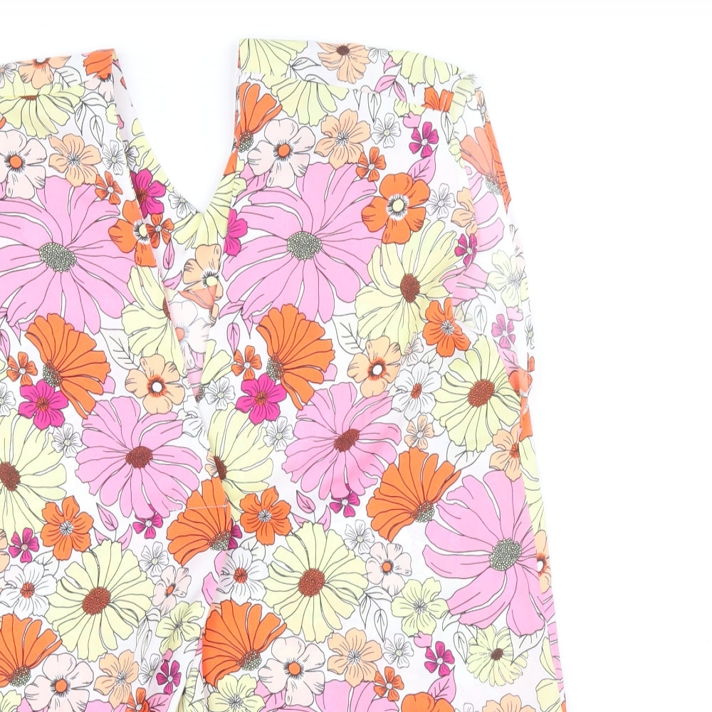 Womens UK Size 6 Marks and Spencer Multicoloured Basic Blouse