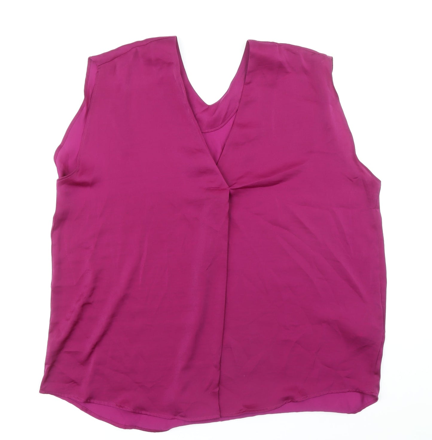 Womens UK Size 18 Marks and Spencer Purple Basic Blouse