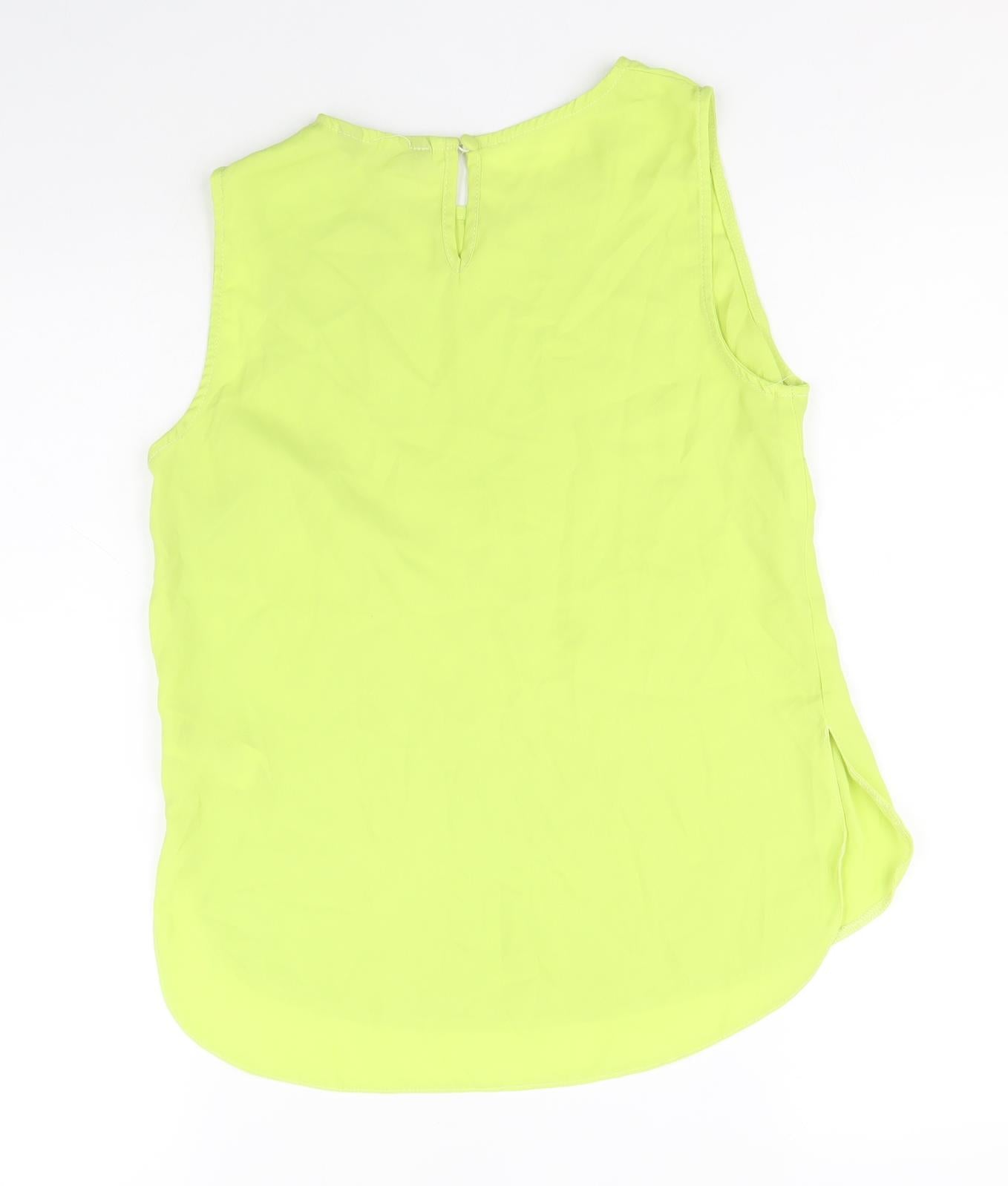 Womens UK Size 8 New Look Green Basic Tank