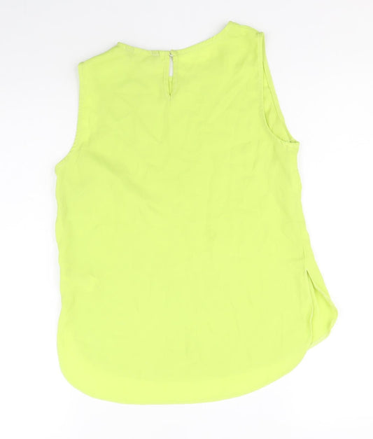 Womens UK Size 8 New Look Green Basic Tank