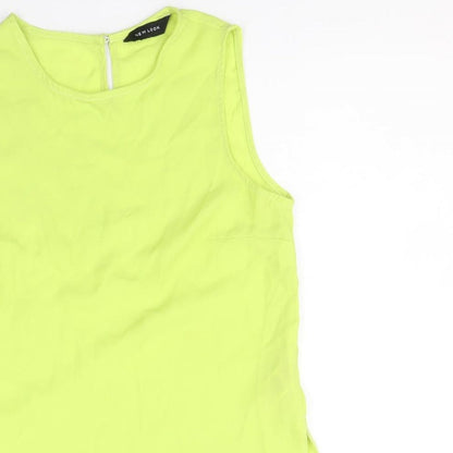 Womens UK Size 8 New Look Green Basic Tank