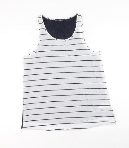 Womens UK Size S French Connection White Basic Tank
