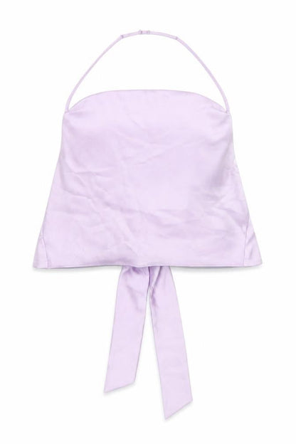 Womens UK Size L Zara Purple Cropped Blouse