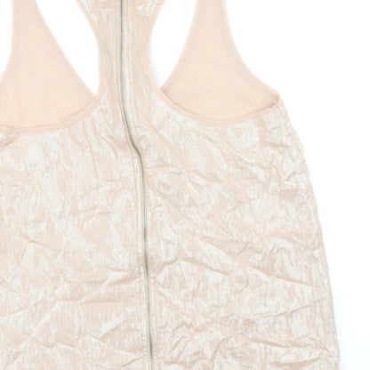 Womens UK Size M Zara Pink Basic Tank