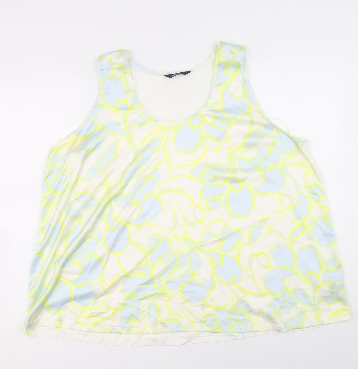 Womens UK Size 22 Marks and Spencer Multicoloured Basic Tank