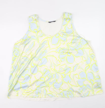 Womens UK Size 22 Marks and Spencer Multicoloured Basic Tank