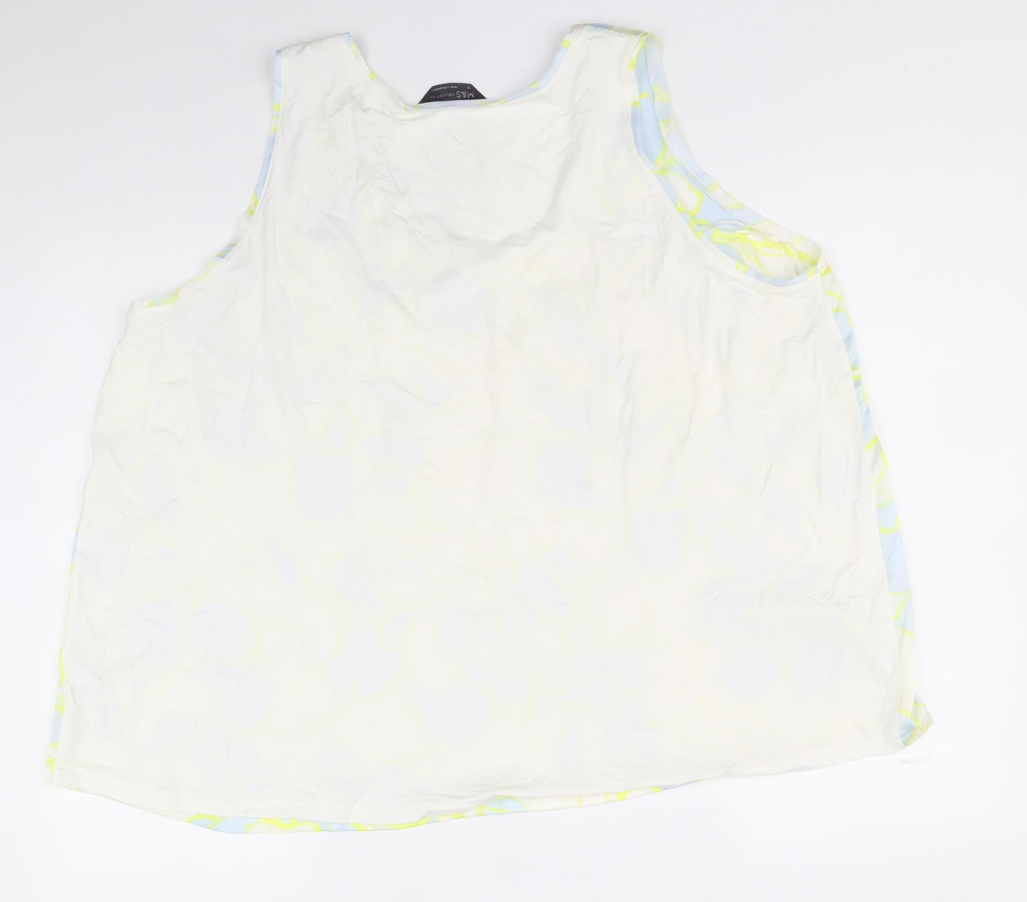 Womens UK Size 22 Marks and Spencer Multicoloured Basic Tank