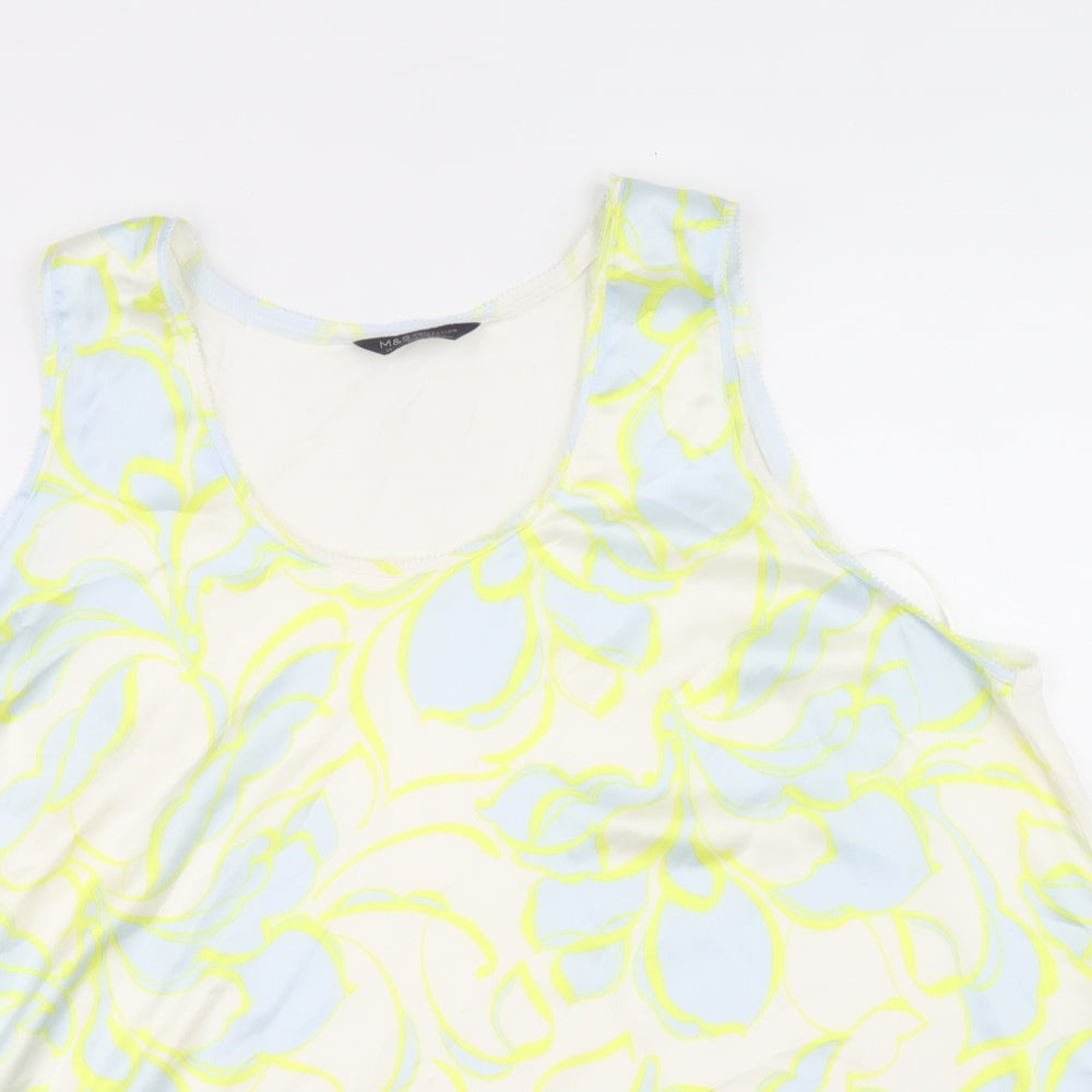 Womens UK Size 22 Marks and Spencer Multicoloured Basic Tank