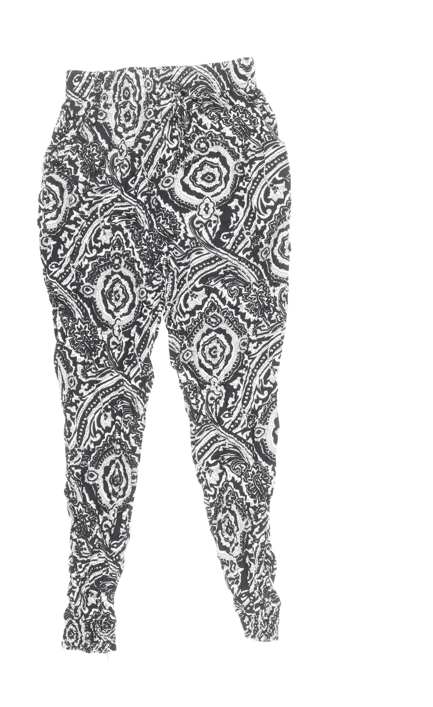 Womens UK Size S Quiz Regular Fit  Black Trousers
