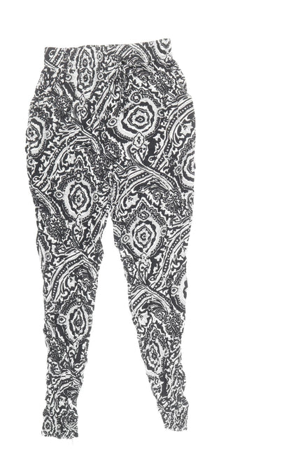 Womens UK Size S Quiz Regular Fit  Black Trousers