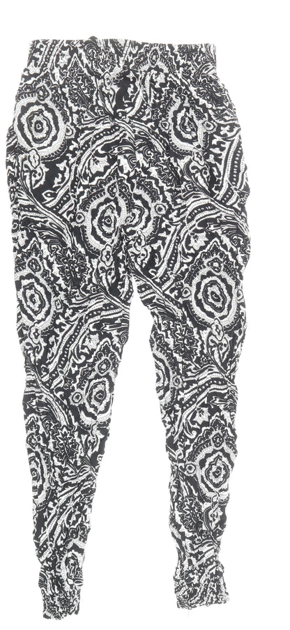 Womens UK Size S Quiz Regular Fit  Black Trousers