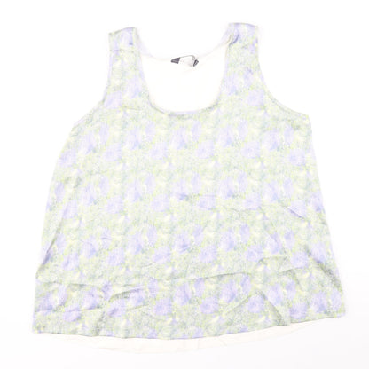 Womens UK Size 12 Marks and Spencer Multicoloured Basic Tank