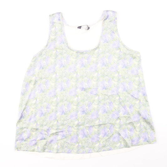 Womens UK Size 12 Marks and Spencer Multicoloured Basic Tank