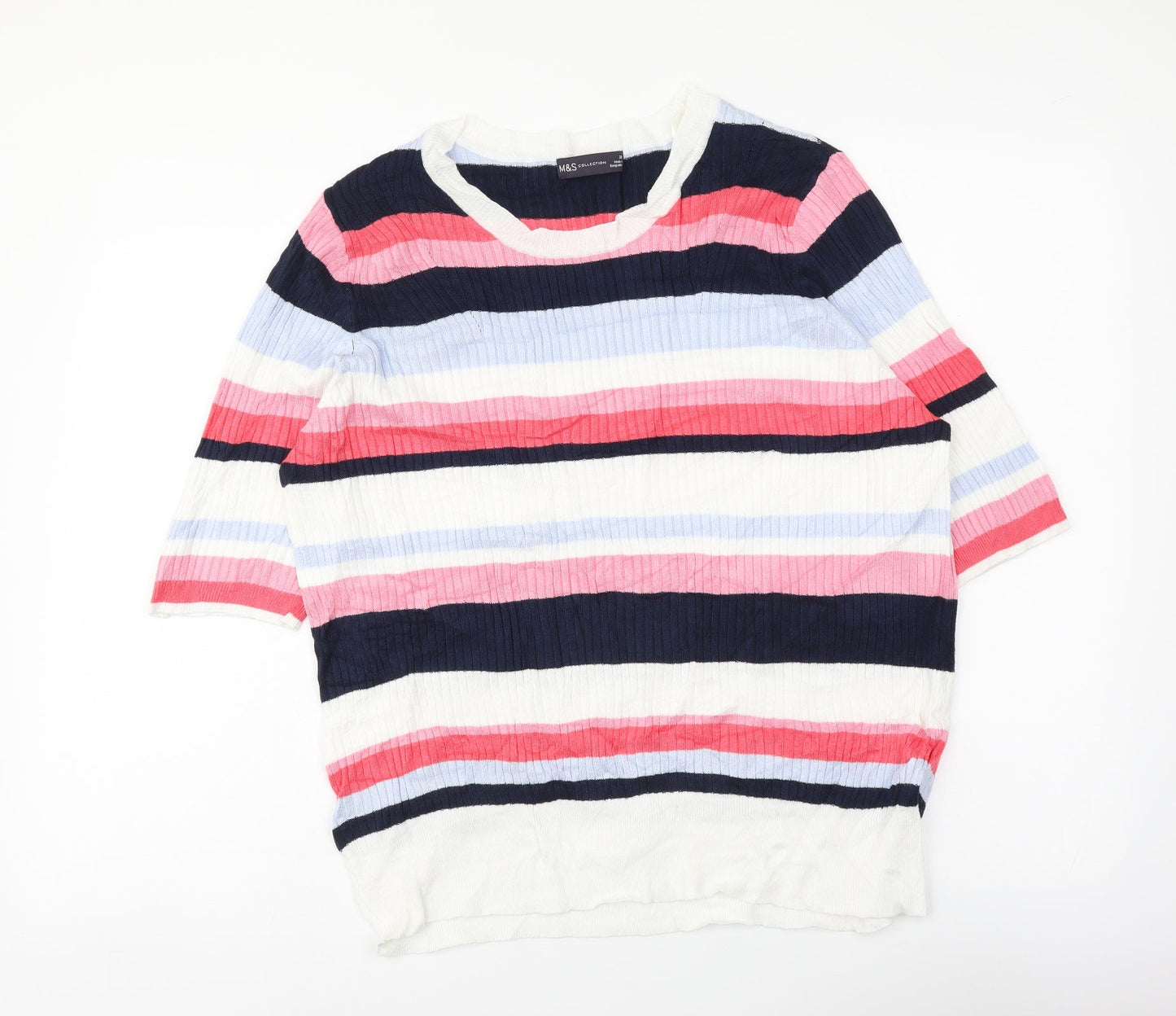Womens UK Size 20 Marks and Spencer Multicoloured Pullover Jumper