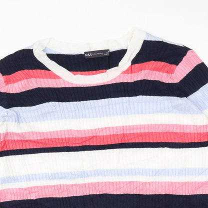 Womens UK Size 20 Marks and Spencer Multicoloured Pullover Jumper