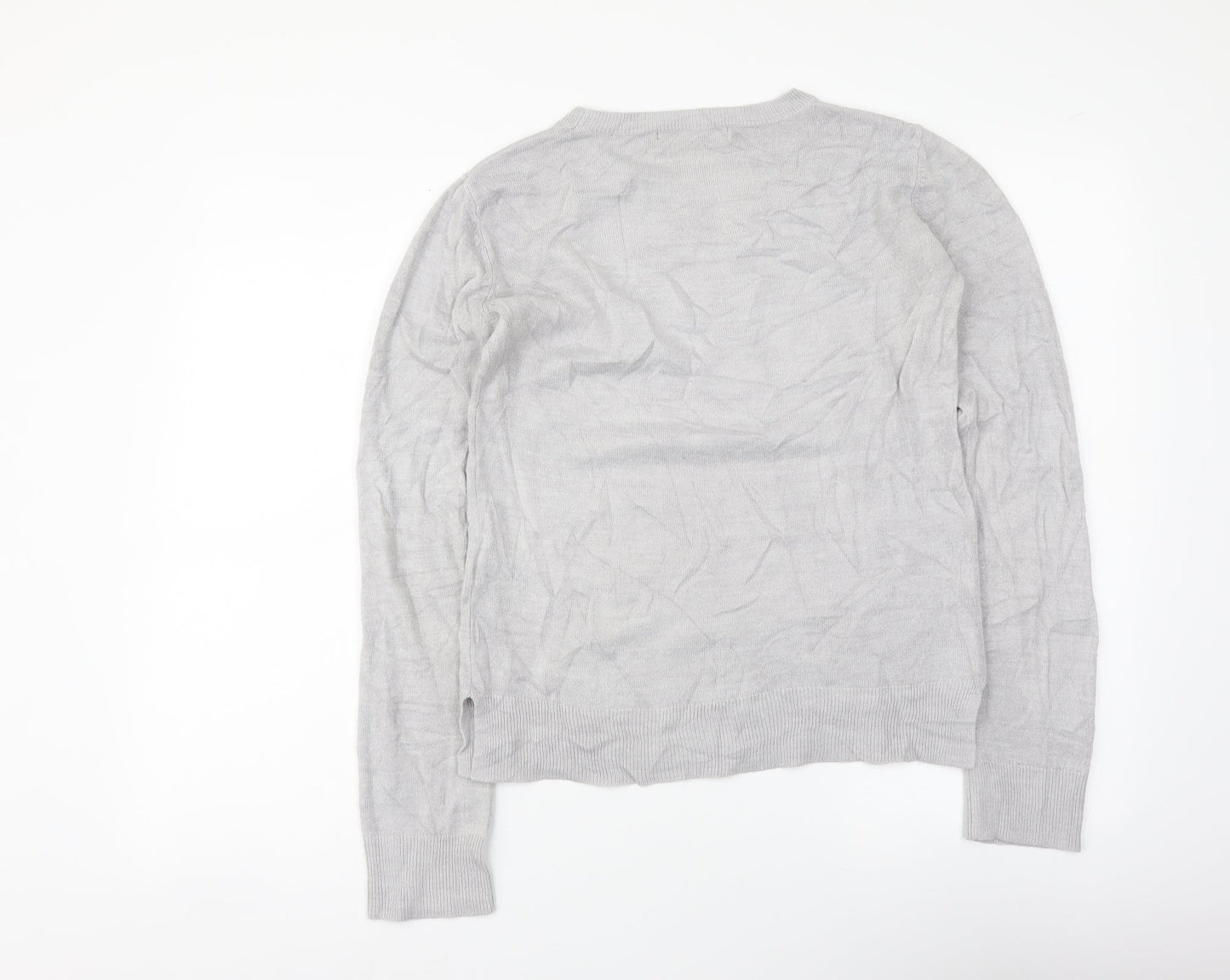 Womens UK Size 8 Marks and Spencer Grey Pullover Jumper