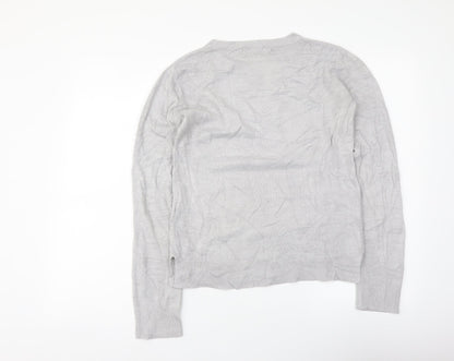 Womens UK Size 8 Marks and Spencer Grey Pullover Jumper