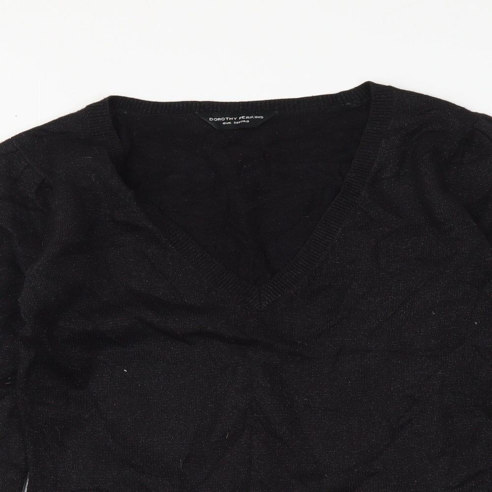 Womens UK Size 10 Dorothy Perkins Black Pullover Jumper