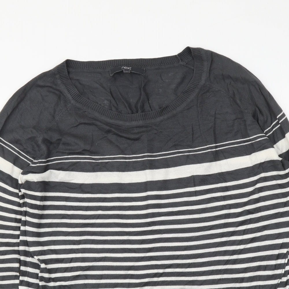 Womens UK Size 10 NEXT Grey Pullover Jumper