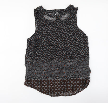 Womens UK Size 12 New Look Black Camisole Tank