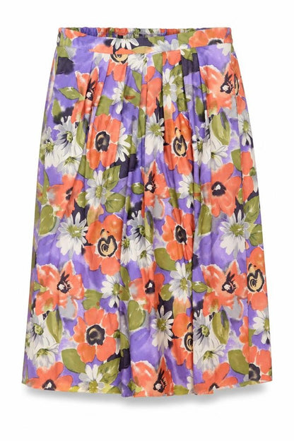 Citilites Womens Multicoloured Geometric Polyester Flare Skirt Size 16