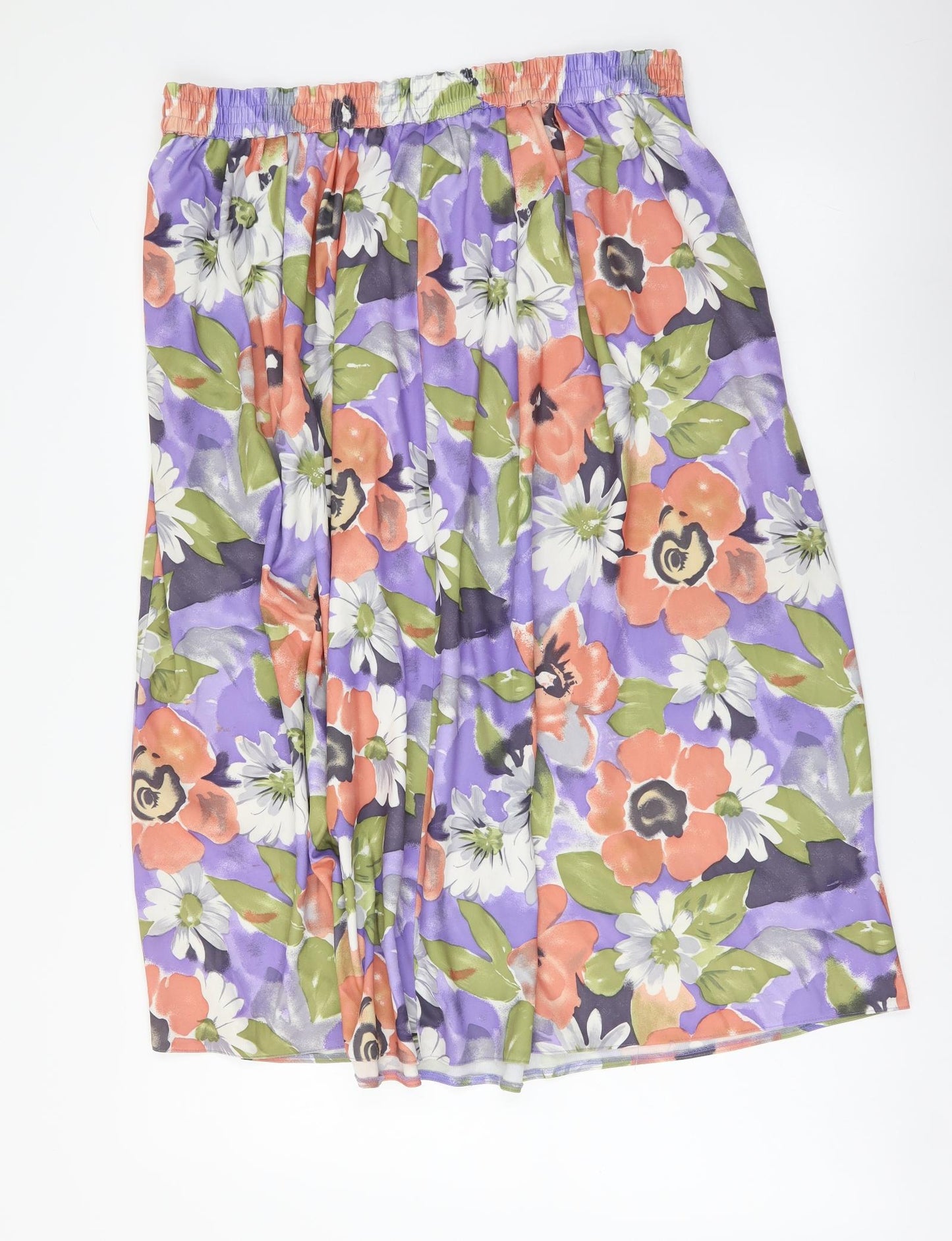 Citilites Womens Multicoloured Geometric Polyester Flare Skirt Size 16