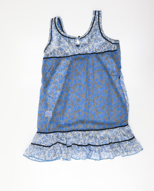 Womens UK Size 8 Atmosphere Blue Basic Tank