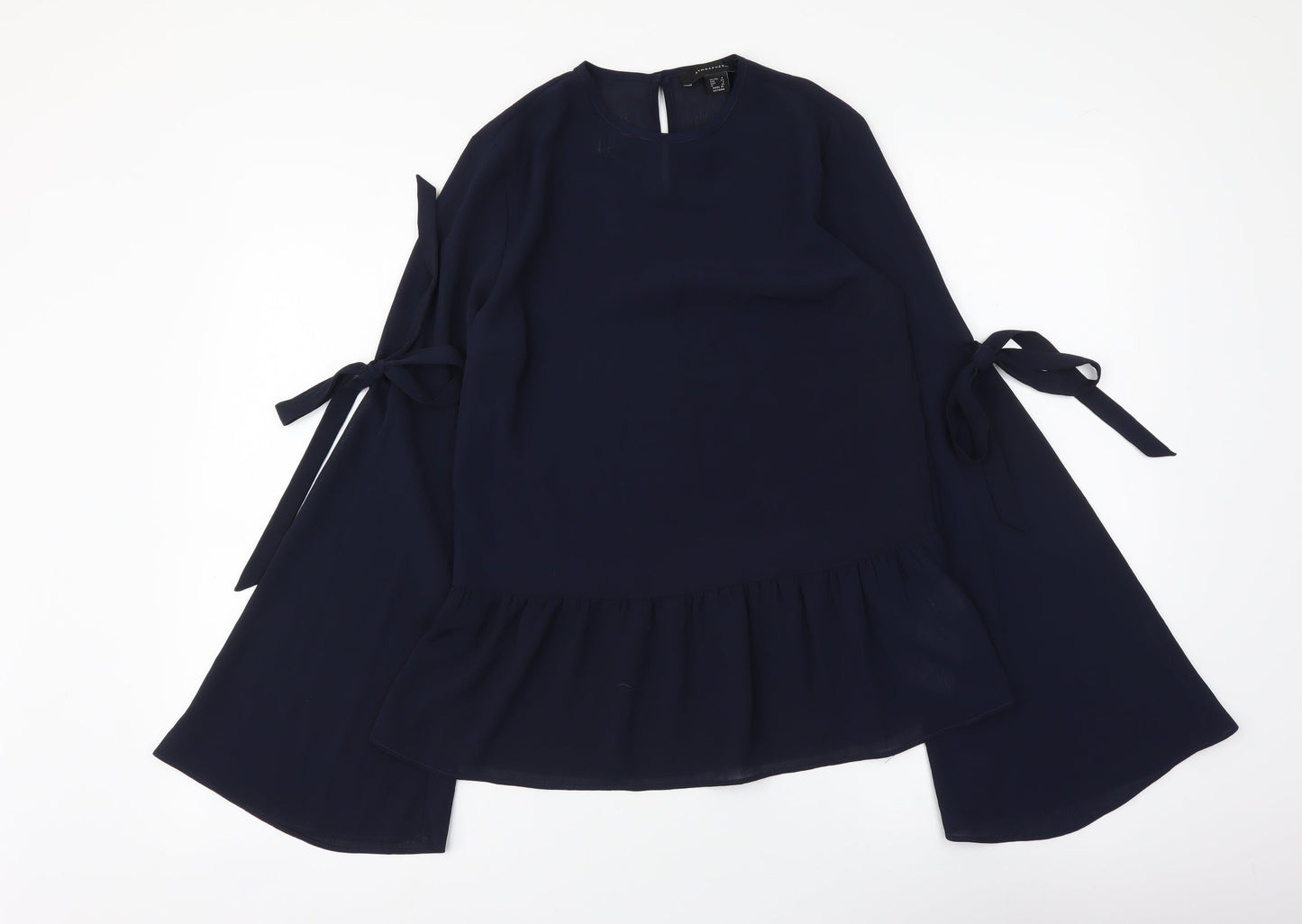 Womens UK Size 4 Atmosphere Blue Basic Blouse