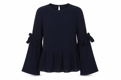 Womens UK Size 4 Atmosphere Blue Basic Blouse
