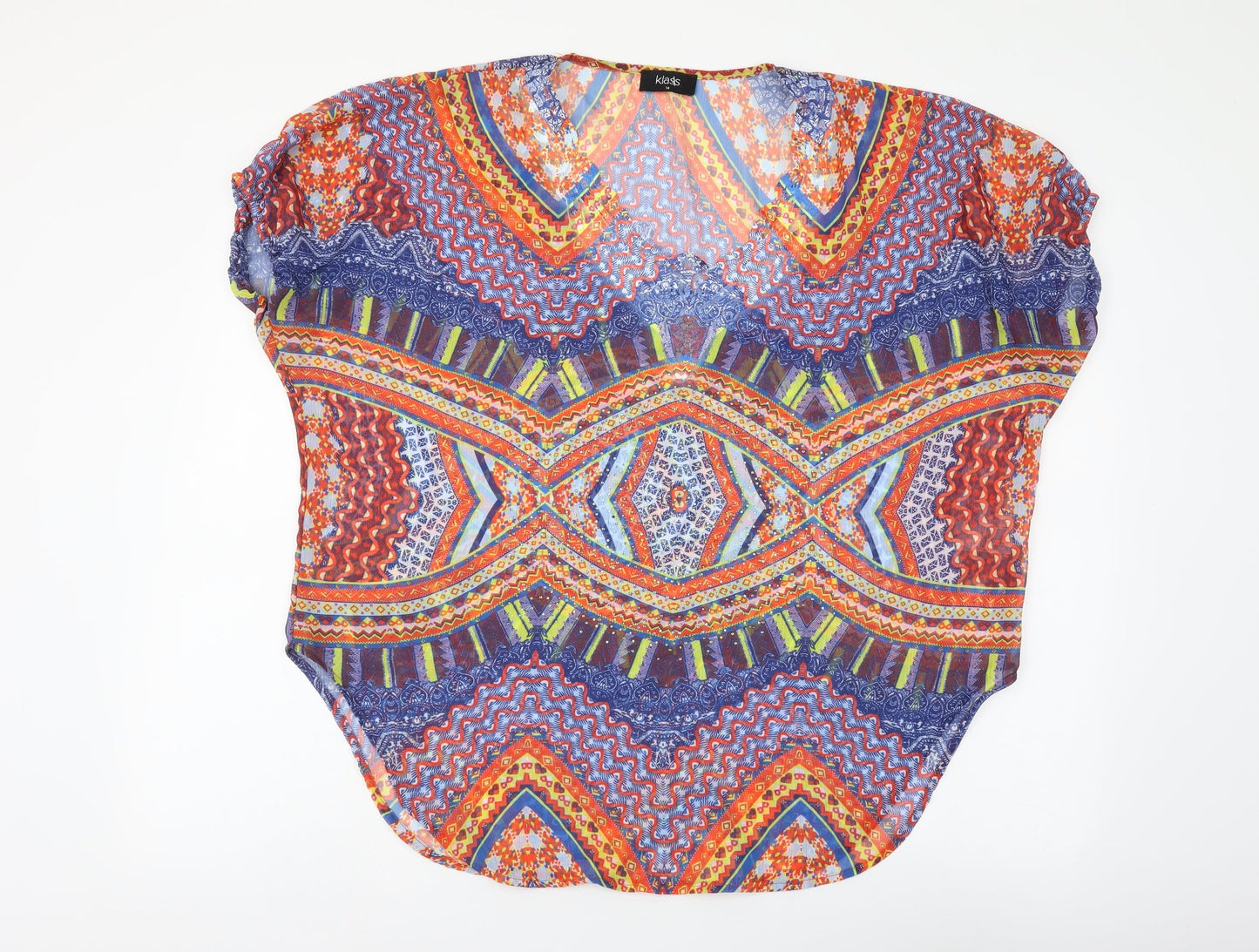 Womens UK Size 14 Klass Multicoloured Basic Blouse