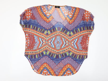 Womens UK Size 14 Klass Multicoloured Basic Blouse
