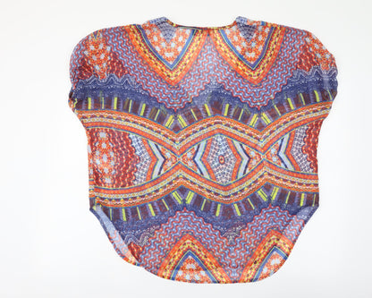 Womens UK Size 14 Klass Multicoloured Basic Blouse