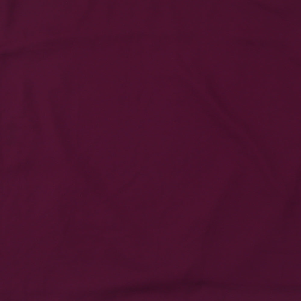 Vince Camuto Womens Purple Polyester Basic Blouse Size XL Boat Neck