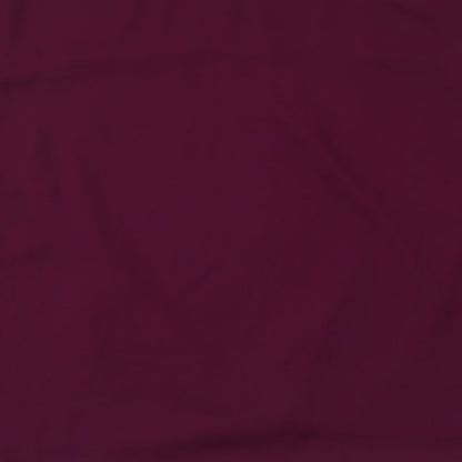 Vince Camuto Womens Purple Polyester Basic Blouse Size XL Boat Neck