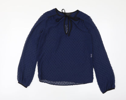 Womens UK Size 6 Atmosphere Blue Basic Blouse