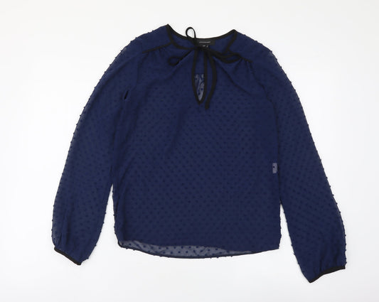 Womens UK Size 6 Atmosphere Blue Basic Blouse
