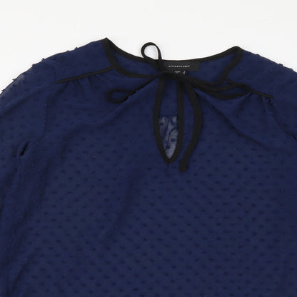 Womens UK Size 6 Atmosphere Blue Basic Blouse