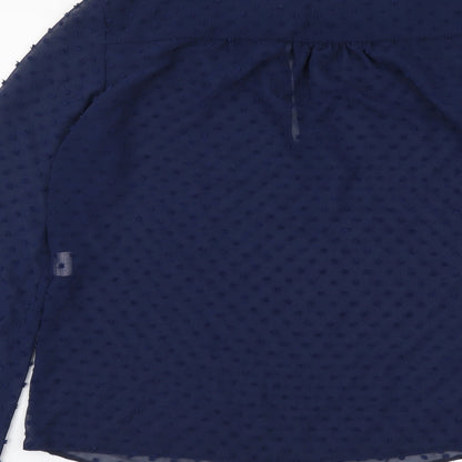 Womens UK Size 6 Atmosphere Blue Basic Blouse