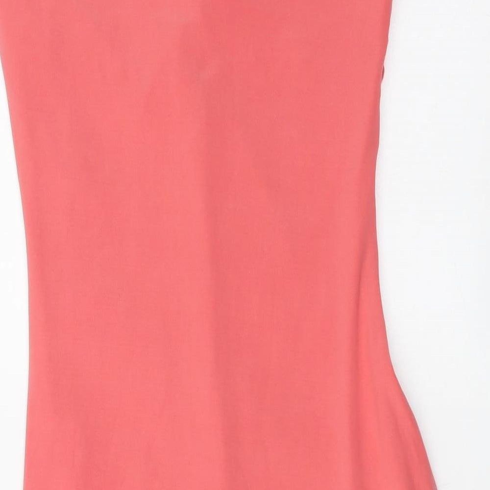 Quiz Womens Pink Polyester Mini Size 8 Off the Shoulder Pullover